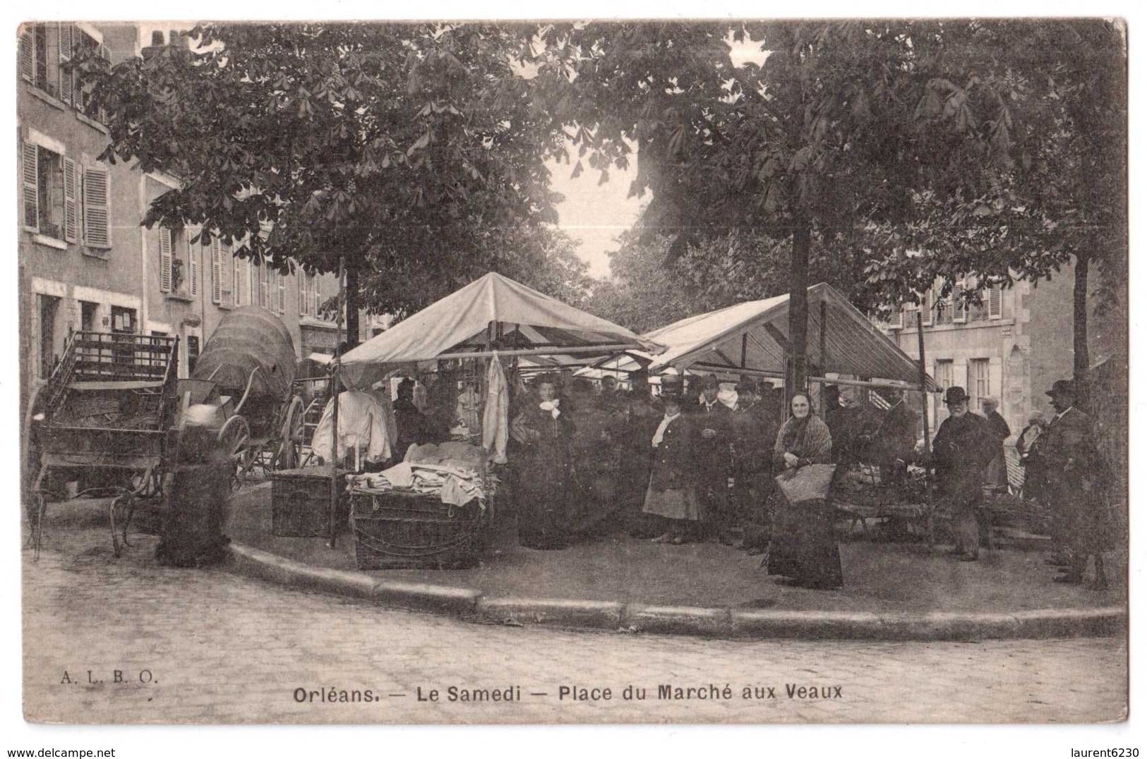 Orléans - Le Samedi - Place Du Marché Aux Veaux - édit. A.L.B.O.  + Verso - Orleans