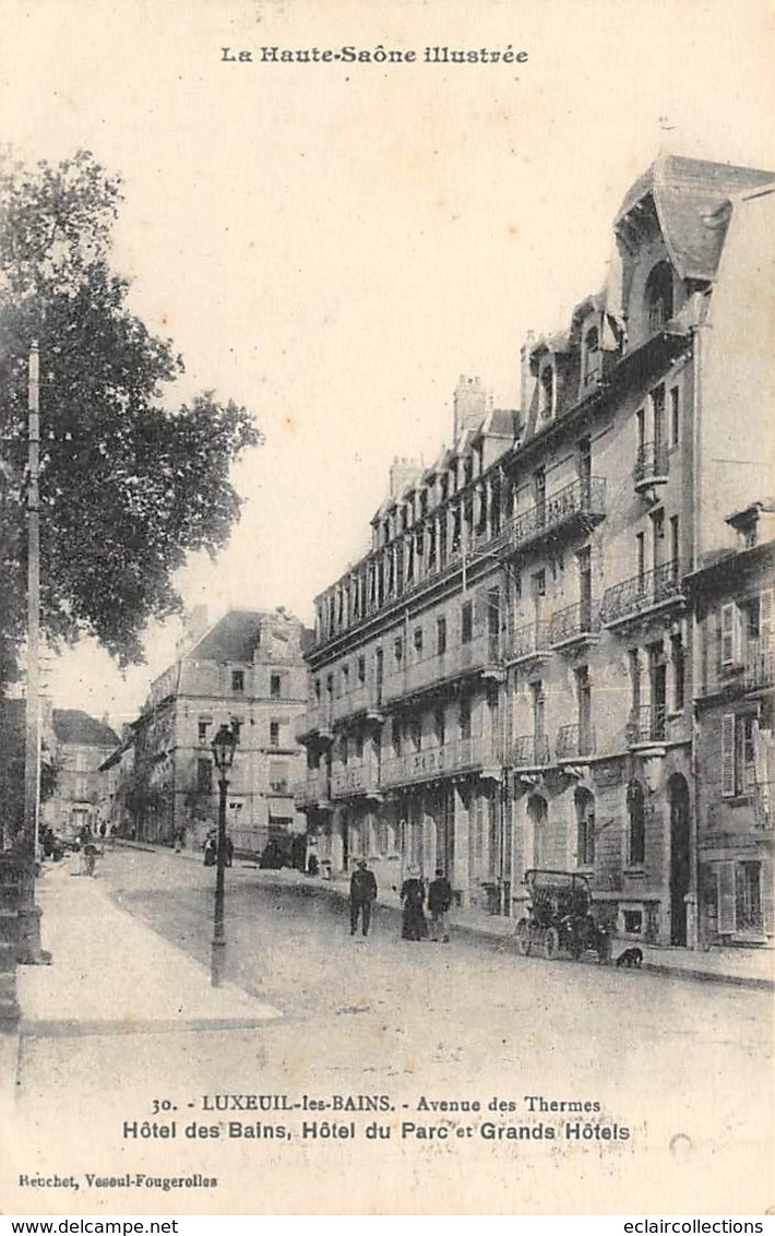 Lxeuil Les Bains       70         Hôtel Des Bains            (voir Scan) - Luxeuil Les Bains