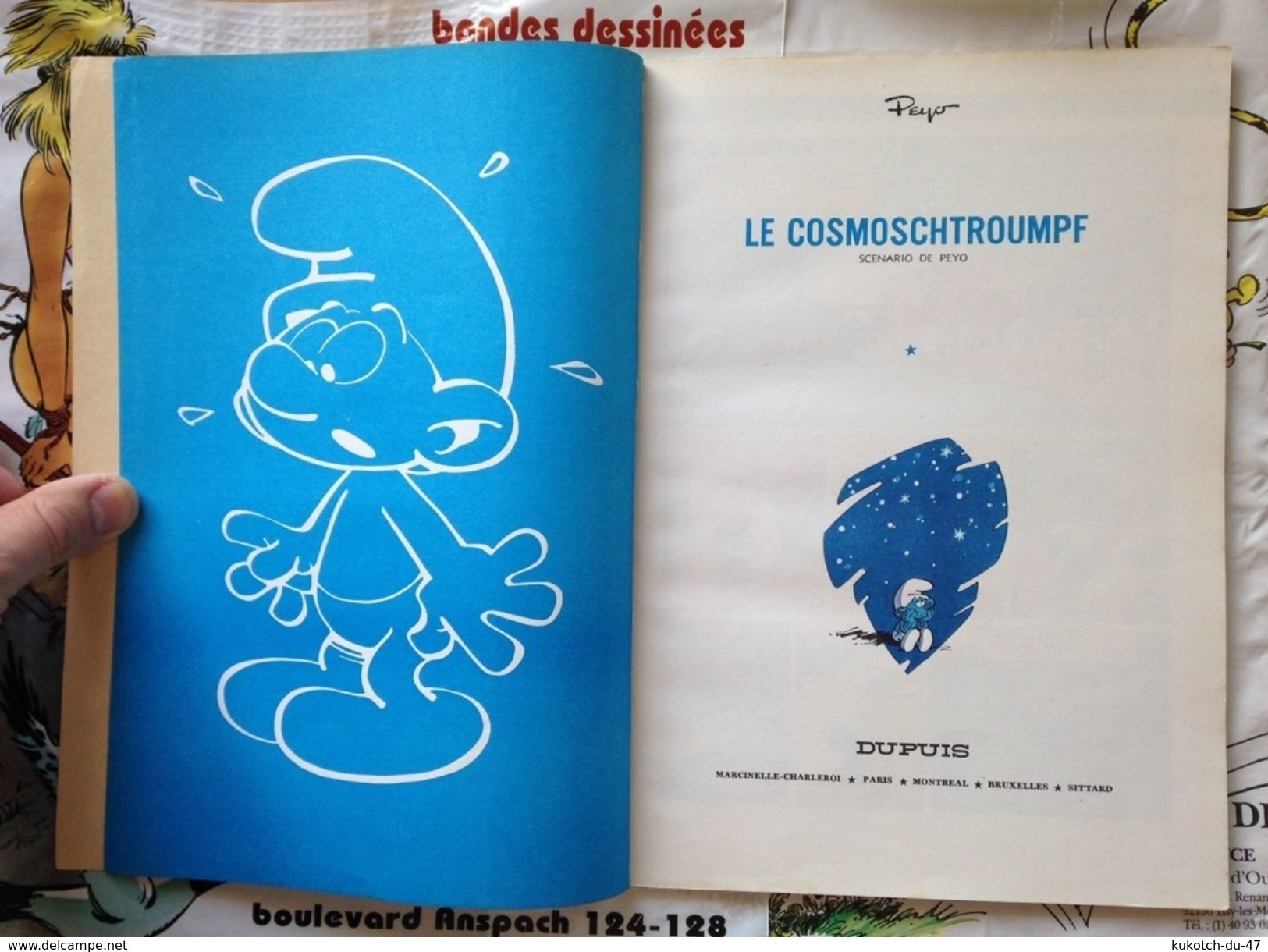 BD Les Schtroumphs - Le Cosmoschtroumph - Peyo - Publicité (1972) - Schtroumpfs, Les - Los Pitufos