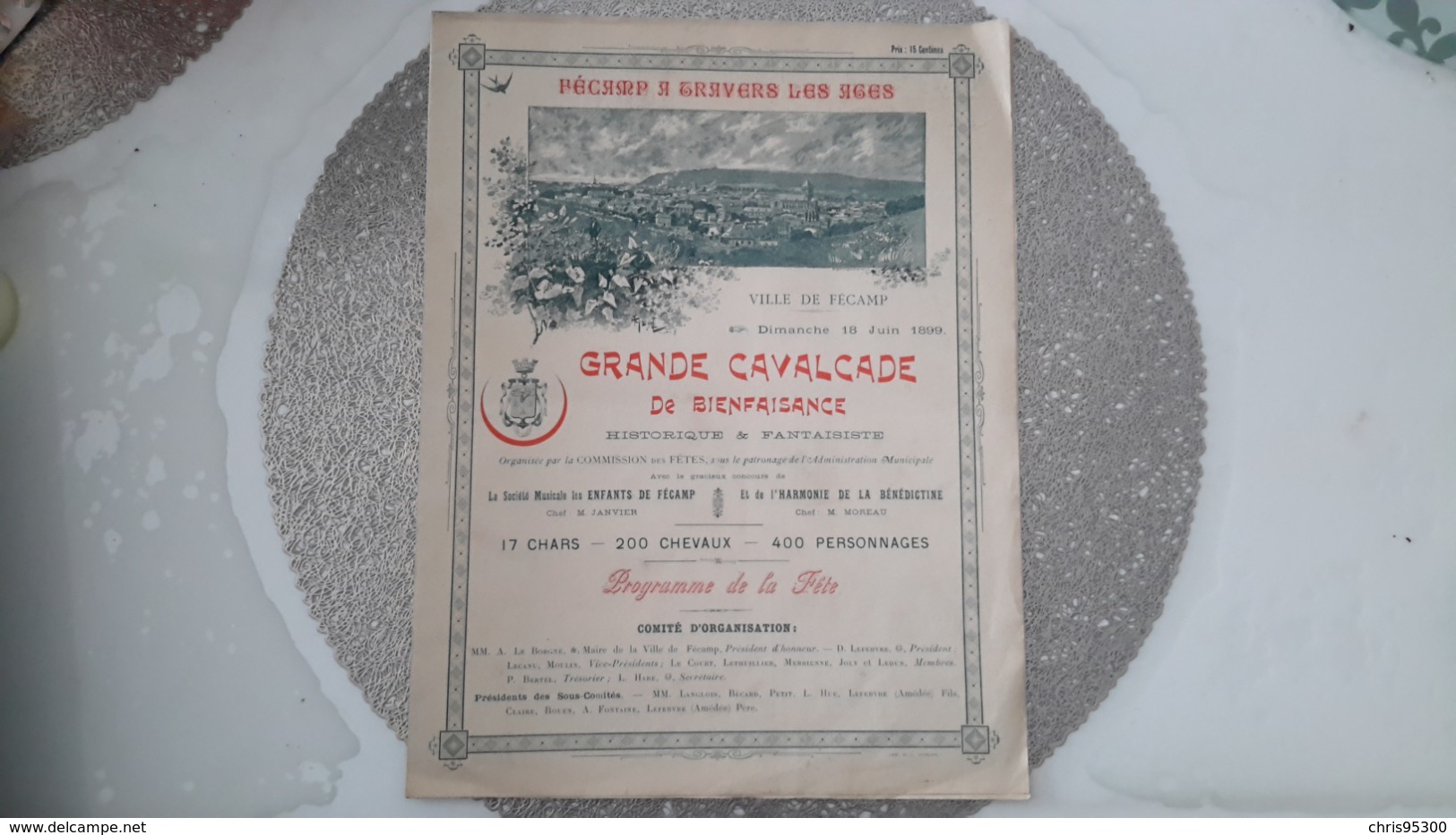 GRAND PROGRAMME ANCIEN - FECAMP 76 SEINE MARITIME - GRANDE CAVALCADE - Programs