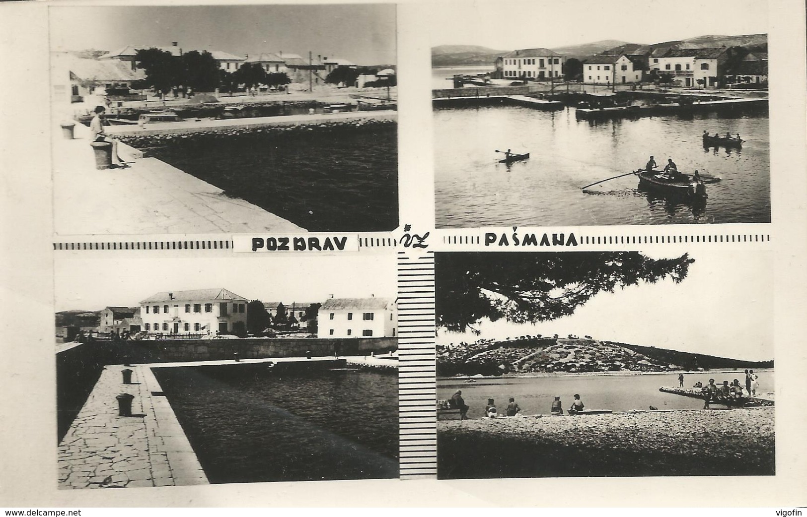 PAŠMAN DALMAZIA HRVATSKA CROAZIA, PC REAL FOTO,circulated 1965 - Kroatien