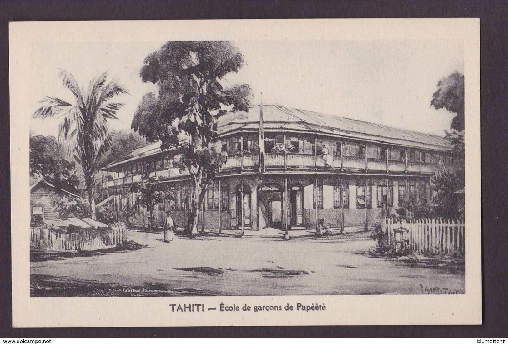 CPA TAHITI Océanie Poynésie Non Circulé école Papeete - Tahiti