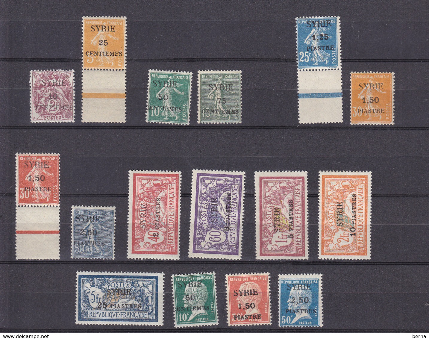 SYRIE 105/121 SAUF 109 LUXE NEUF SANS CHARNIERE - Unused Stamps