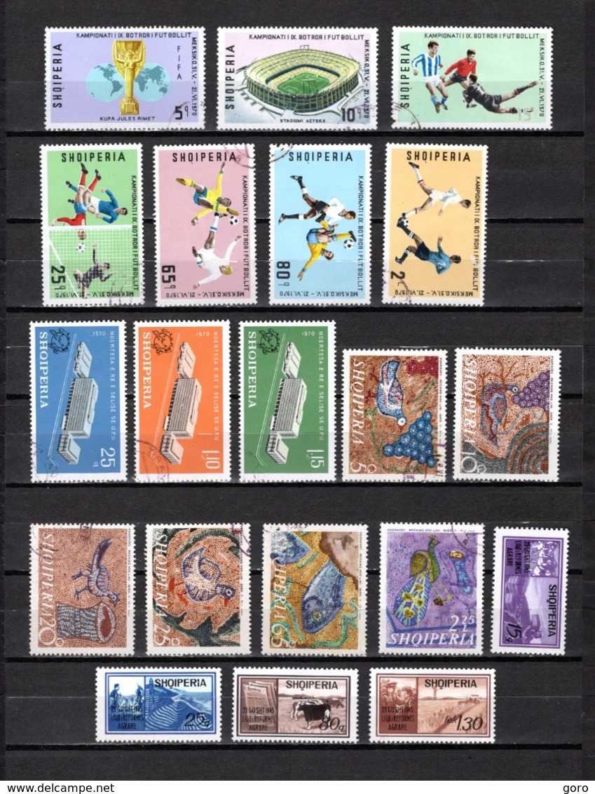 Albania  1970    .-  Y&T Nº  1237/1243-1244/1246-1247/1252-1253/1256 - Albanie