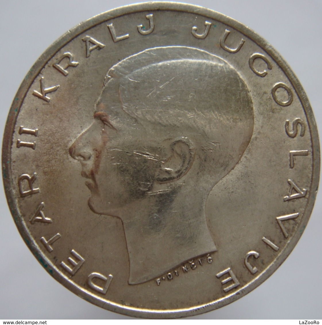 Yugoslavia 20 Dinara 1938 VF / XF - Silver - Yugoslavia