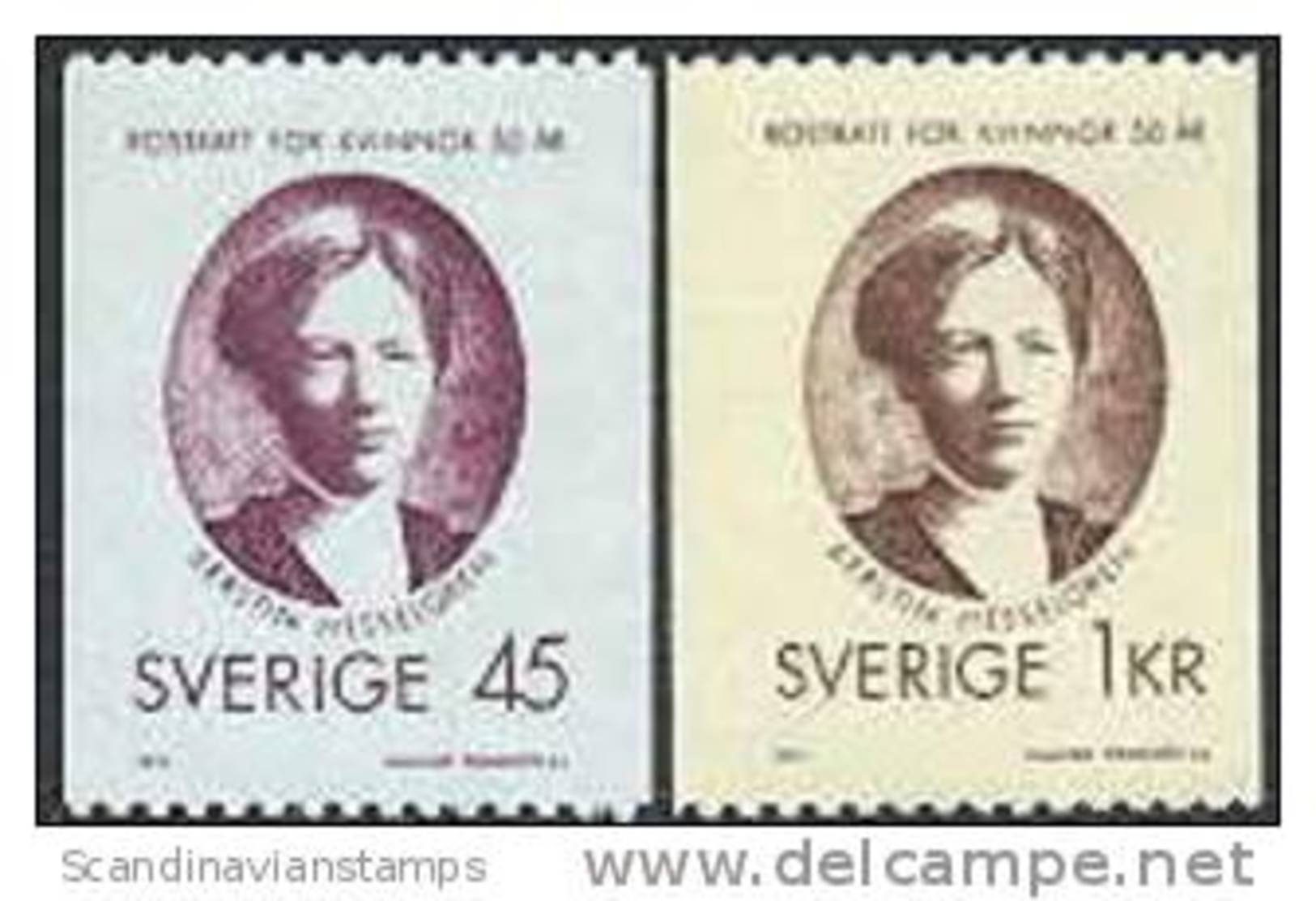 ZWEDEN 1971 Vrouwenkiesrecht Serie PF-MNH - Neufs