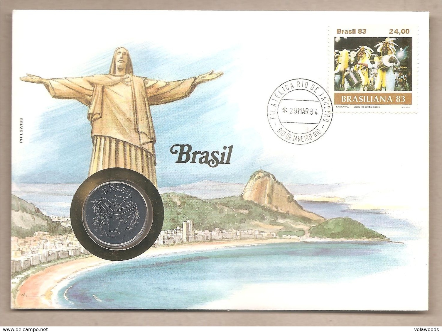 Brasile - Busta Commemorativa Con Moneta Da 50 Cruzeiros - 1984 - Brasile