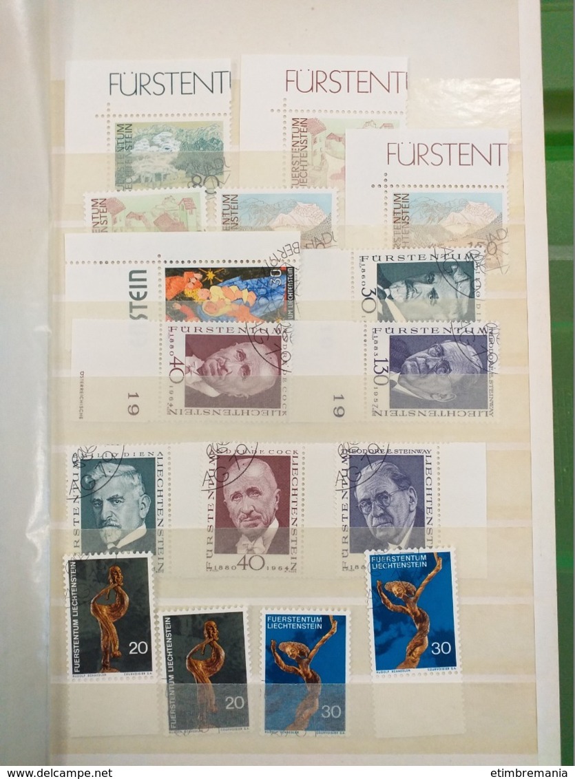 LOT N° 1166 LIECHENSTEIN + SUISSE et divers un lot de 3 classeurs  neufs ** et quelques obl.