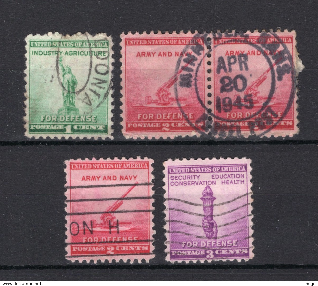 UNITED STATES Yt. 451/453° Gestempeld 1940 - Used Stamps