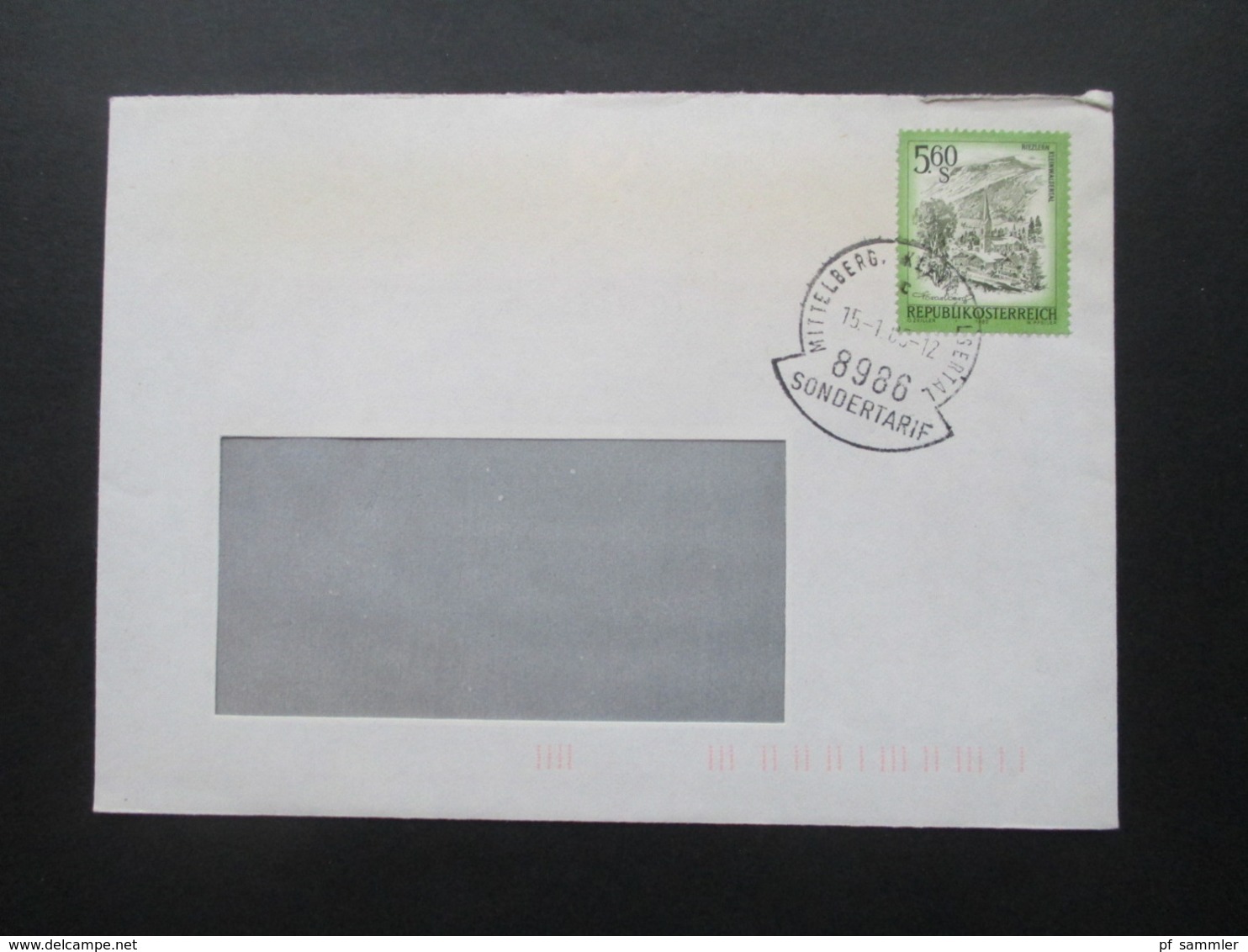 Österreich 1982 Freimarken Schönes Österreich Nr. 1711 Mit Stempel 8986 Sondertarif Mittelberg Kleinwalsertal - Storia Postale