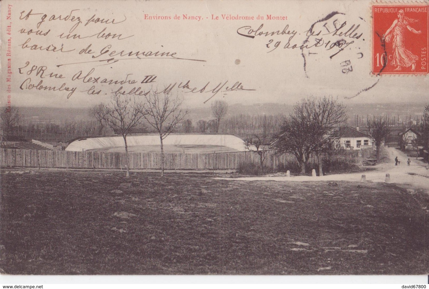 54 NANCY LE VÉLODROME DU MONTET TRES AMINÉES CPA BON ÉTAT - Nancy