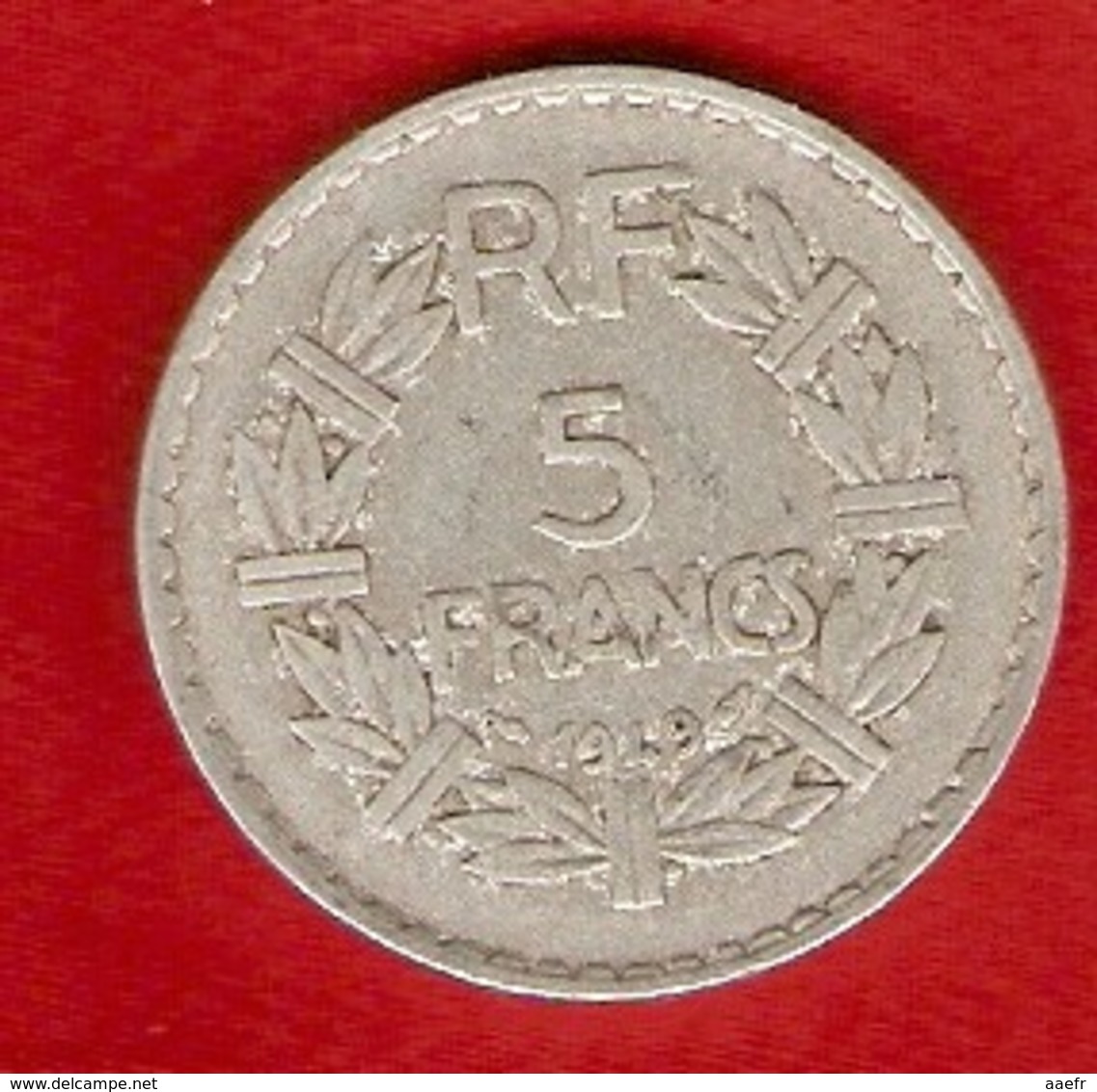 France 1949: 5 Francs Type Lavrillier  - Anciens Francs - 4ème République - Autres & Non Classés