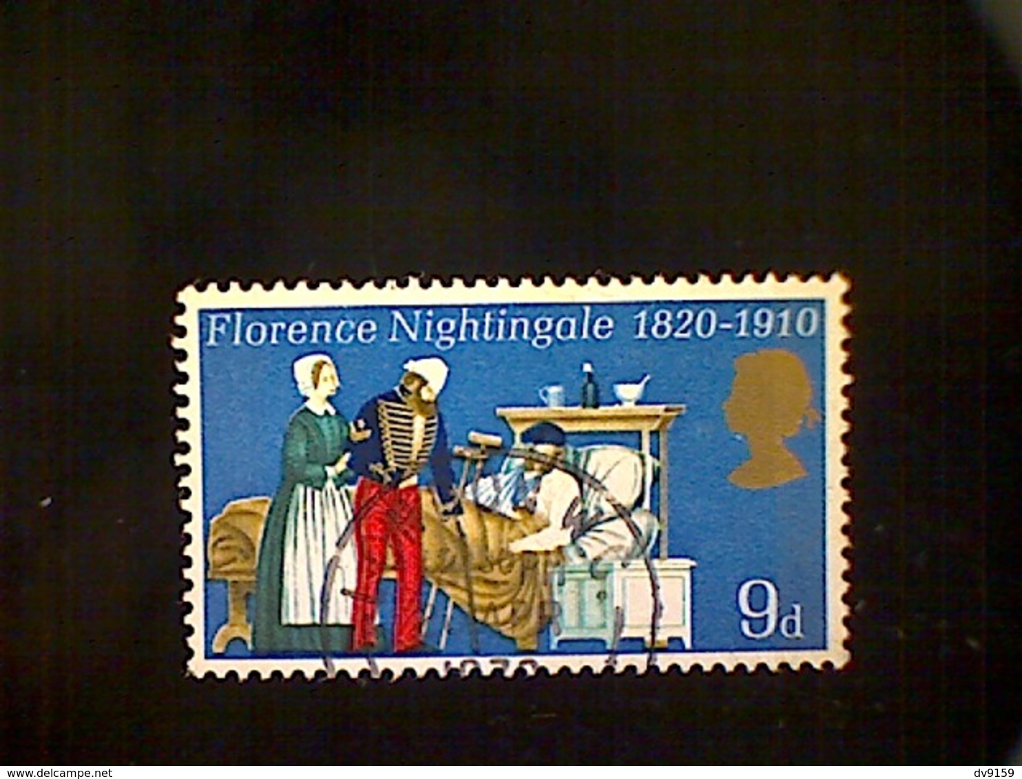 Great Britain, Scott #613, Used (o), 1970, Florence Nightingale, 9d - Used Stamps