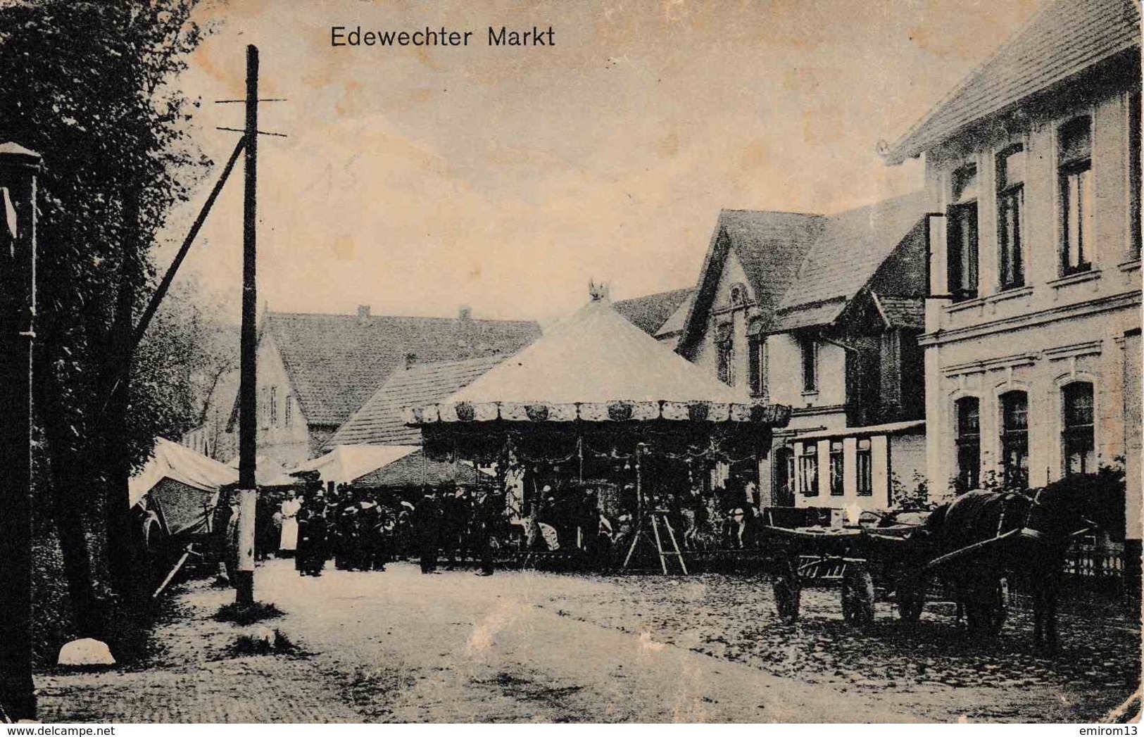 Hannover Edewechter Markt Carrousel De Chevaux De Bois Attelage - Hannover