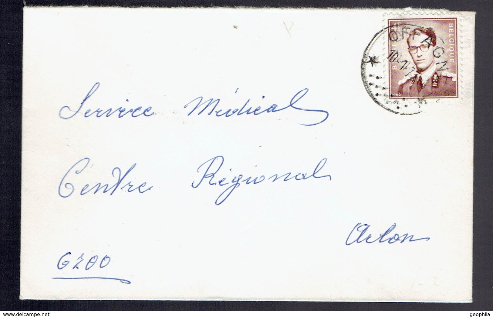 Lsc De N°1068 A ( P?) De * Offagne * 10-1-73  Vers Arlon - Postmarks With Stars