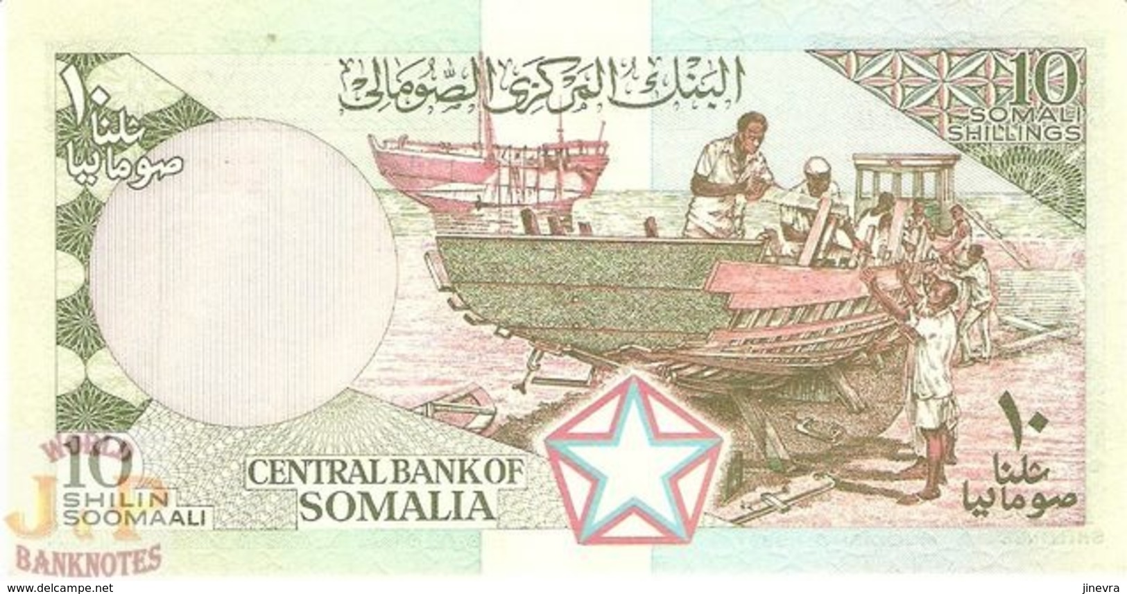 SOMALIA 10 SHILLINGS 1987 PICK 32c UNC - Somalia