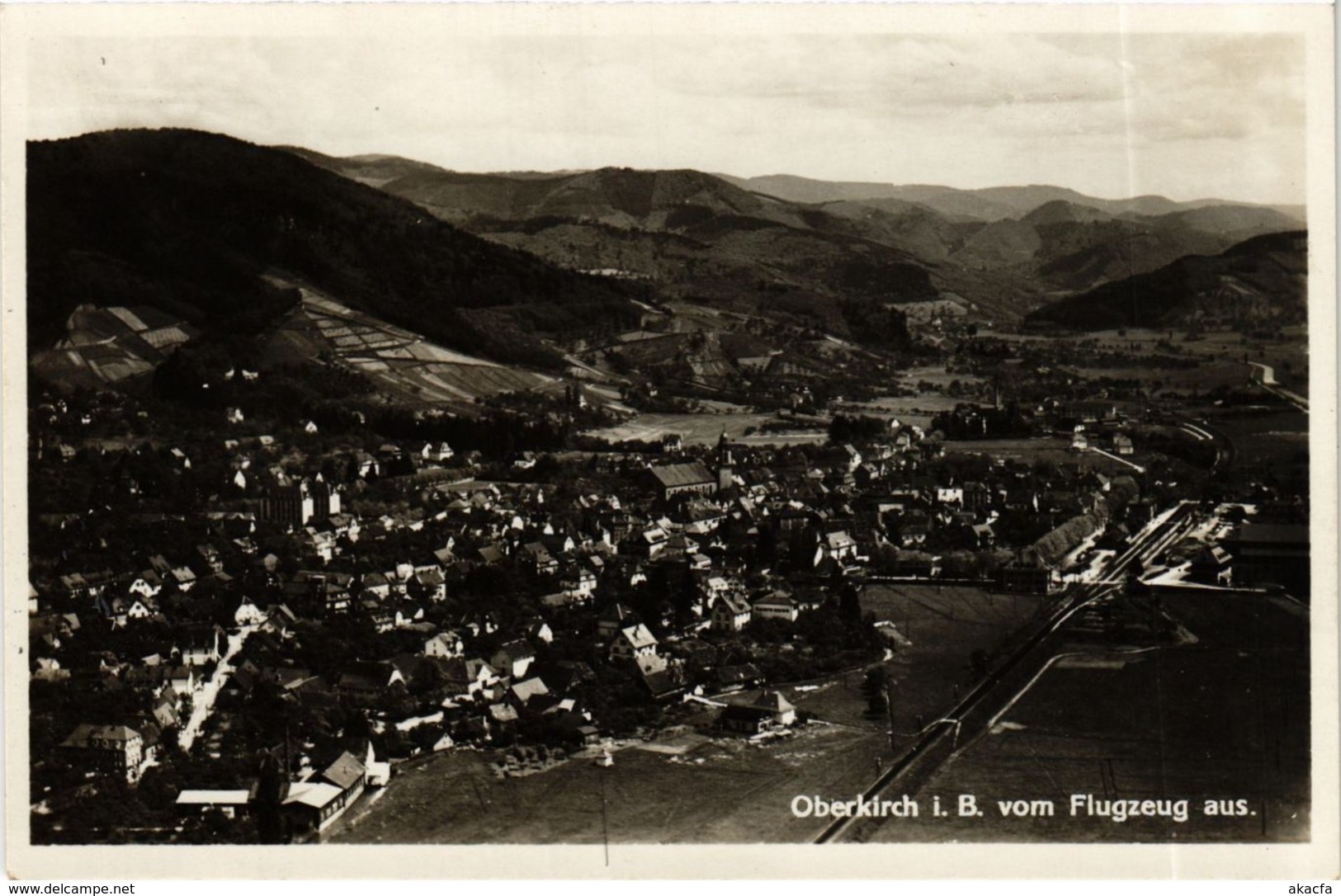 CPA AK Oberkirch Vom Flugzeug Aus GERMANY (933526) - Oberkirch