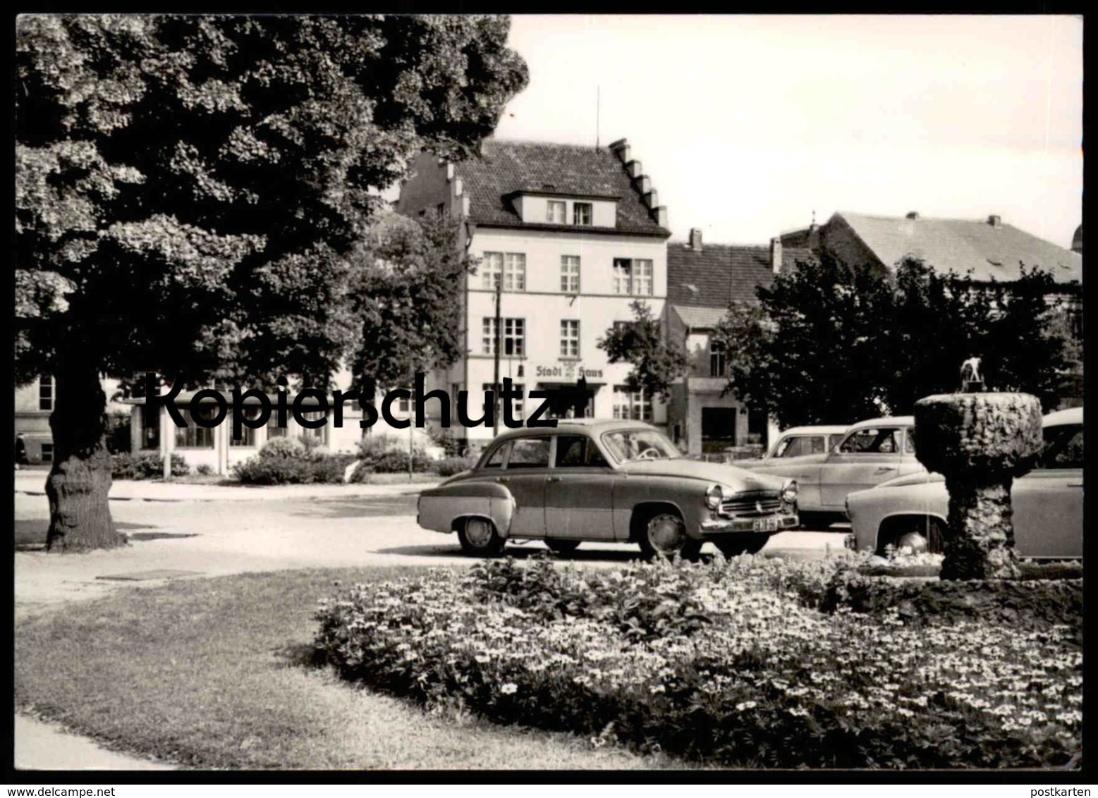 ÄLTERE POSTKARTE FÜRSTENWALDE SPREE OTTOMAR GESCHKE PLATZ WARTBURG 311 Ansichtskarte Postcard AK Cpa - Fürstenwalde