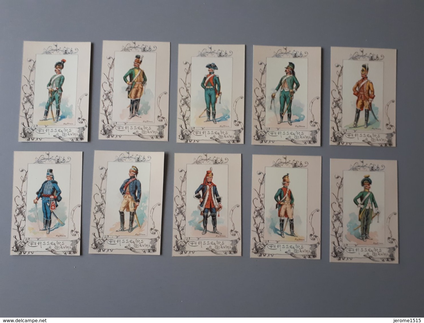 Cartes Reproductions De Dessin : Les Chasseurs à Cheval Ancien Régime Et Après Révolution & - Documents