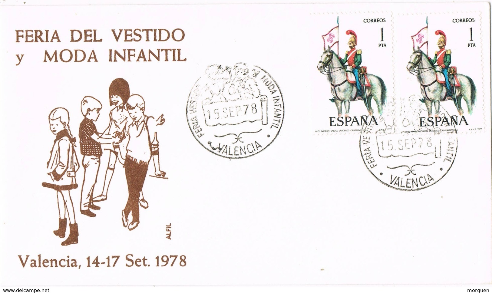 34747. Carta VALENCIA 1978. Feria Vestido Y Moda Infantil - Cartas & Documentos