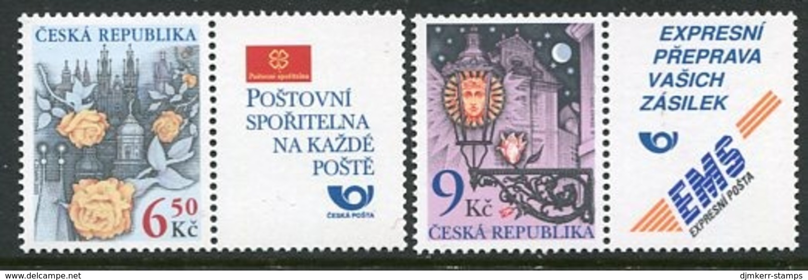 CZECH REPUBLIC 2003 Greetings Stamps  MNH / **.  Michel 379-80 - Nuovi