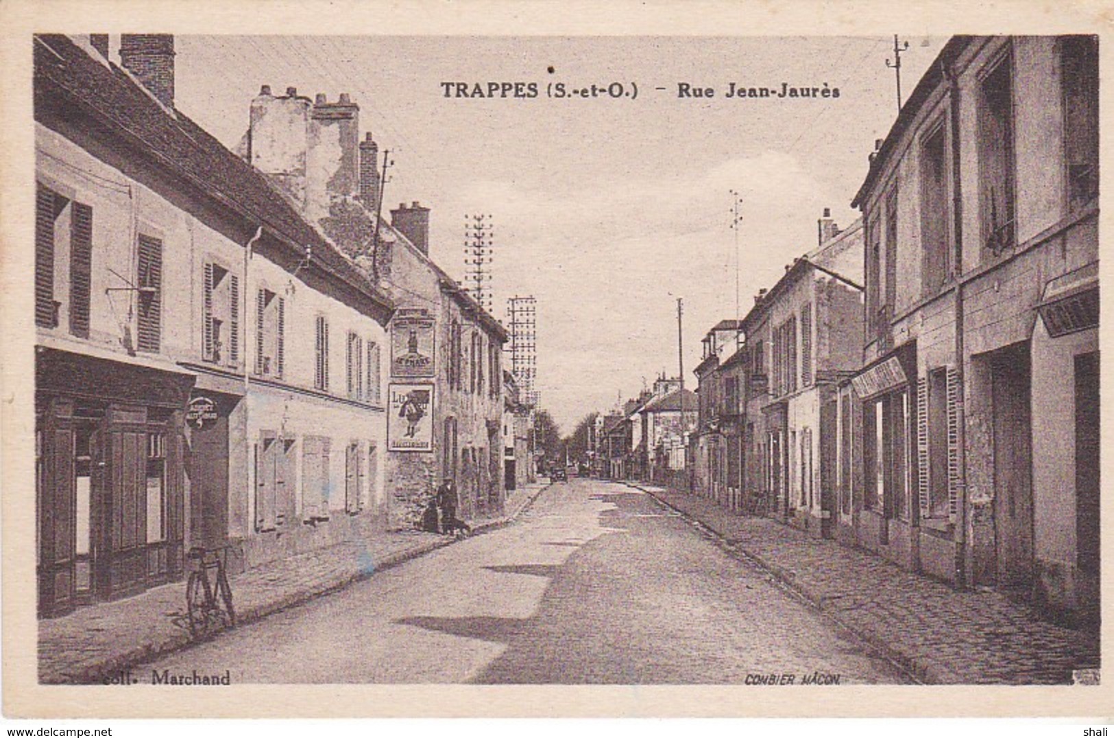 CPA TRAPPES RUE JEAN JAURES - Trappes