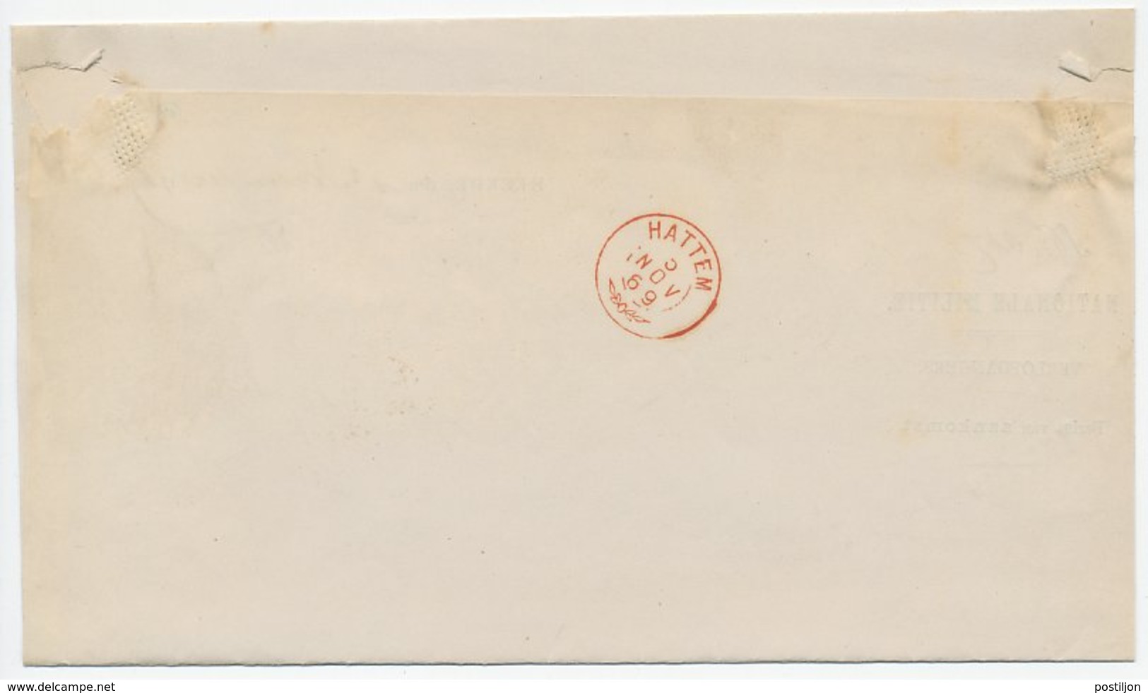 Dienst Drukwerk - Naamstempel Heerde 1869 - Storia Postale