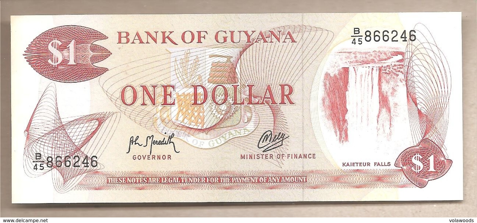 Guyana - Banconota Non Circolata Da 1 Dollaro P-21g.2 - 1992 - Guyana