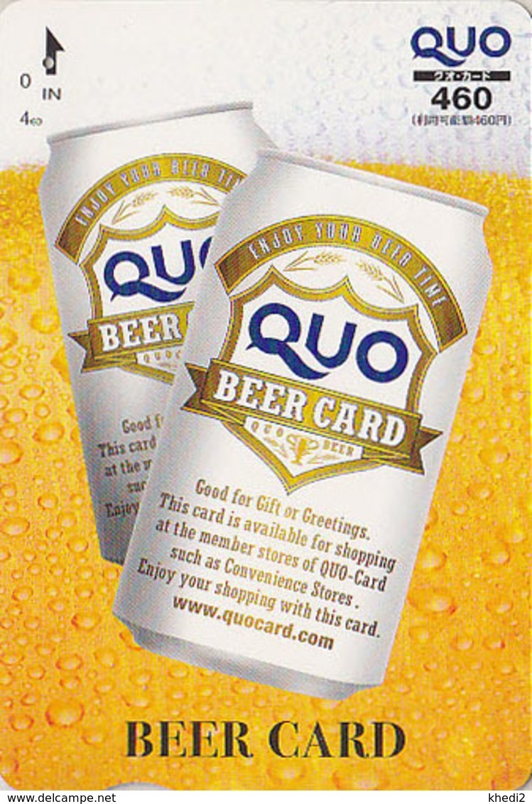 Carte Prépayée JAPON - Alcool BIERE / Série QUO 1/4  - BIER Prepaid Karte - BEER JAPAN Prepaid Card - CERVEZA - 857 - Japón