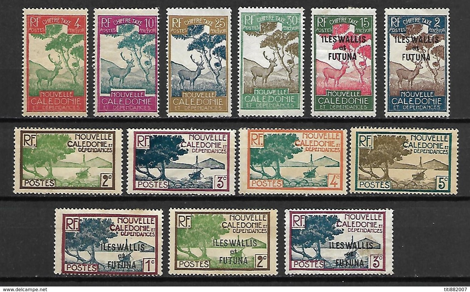 NOUVELLE CALEDONIE  /  WALLIS  ET  FUTUNA   -   L O T -  Neufs (*) - Collections, Lots & Series