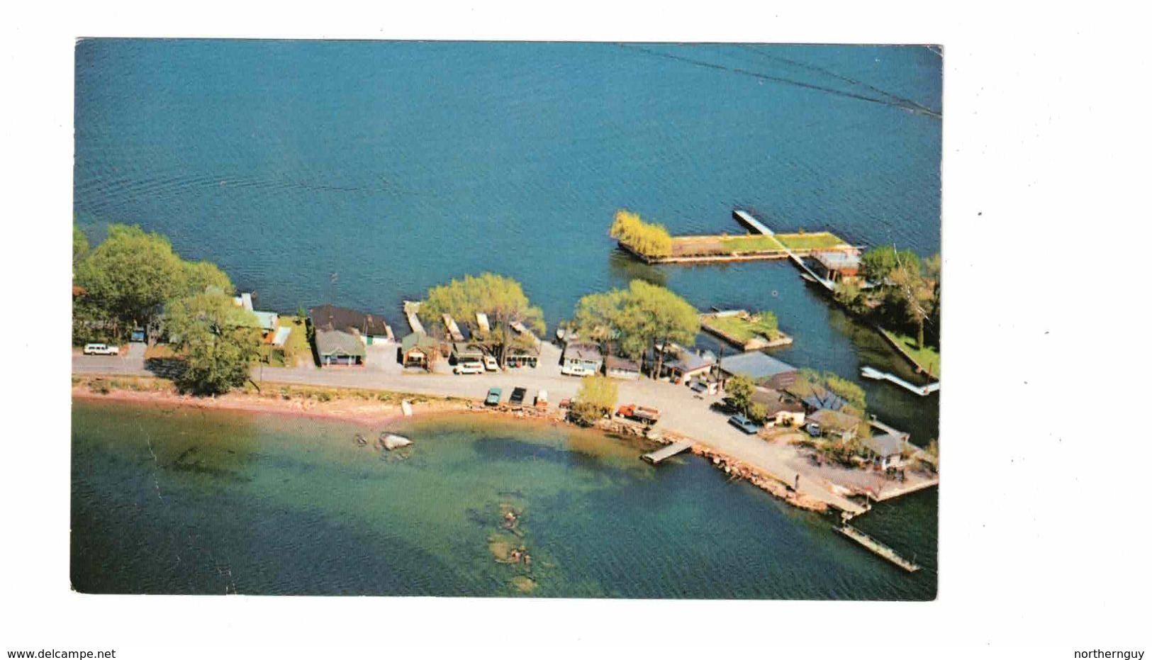 GANANOQUE, Ontario, Canada, Diotte's Cottages. Old Chrome Postcard, Leeds County - Gananoque