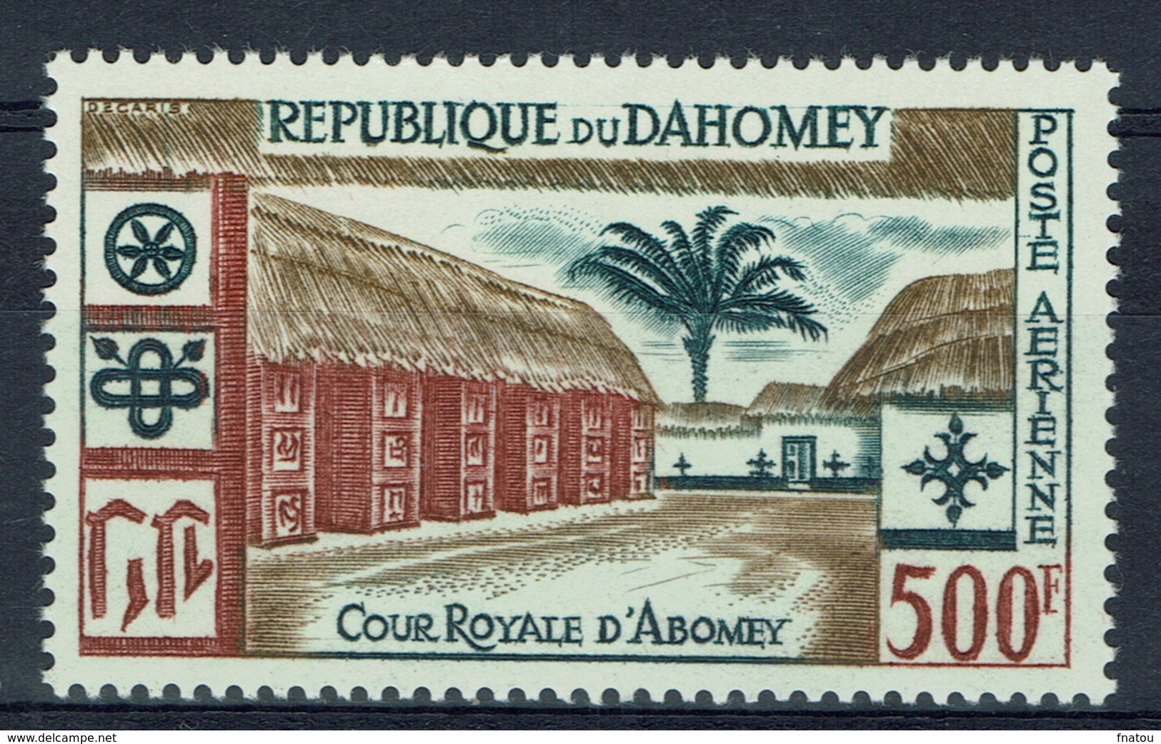 Dahomey (Benin), Royal Palaces Of Abomey, 1960, MNH VF  airmail - Benin - Dahomey (1960-...)