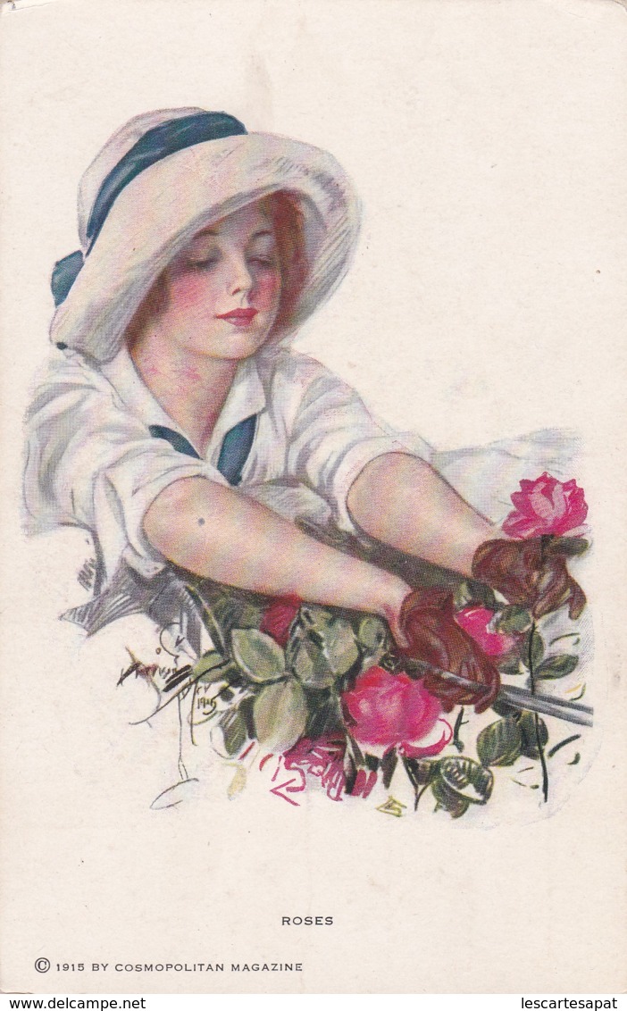 ILLUSTRATEUR  -  ROSES- 1915 By Cosmopolitan Magazine (reinthal Newman N° 877)  (lot Pat 89/1) - 1900-1949