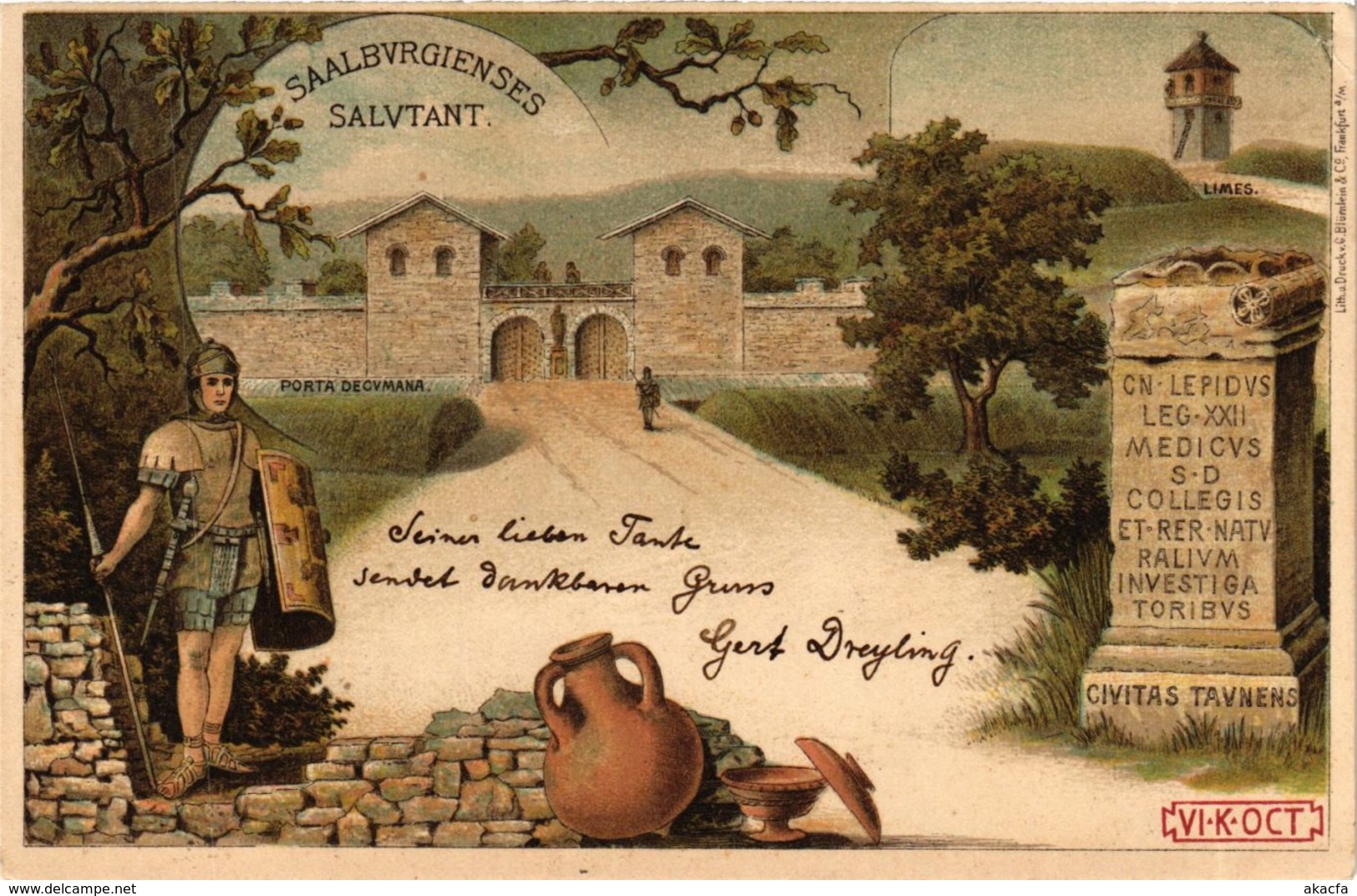 CPA AK Saalburg Souvenir GERMANY (934336) - Saalburg