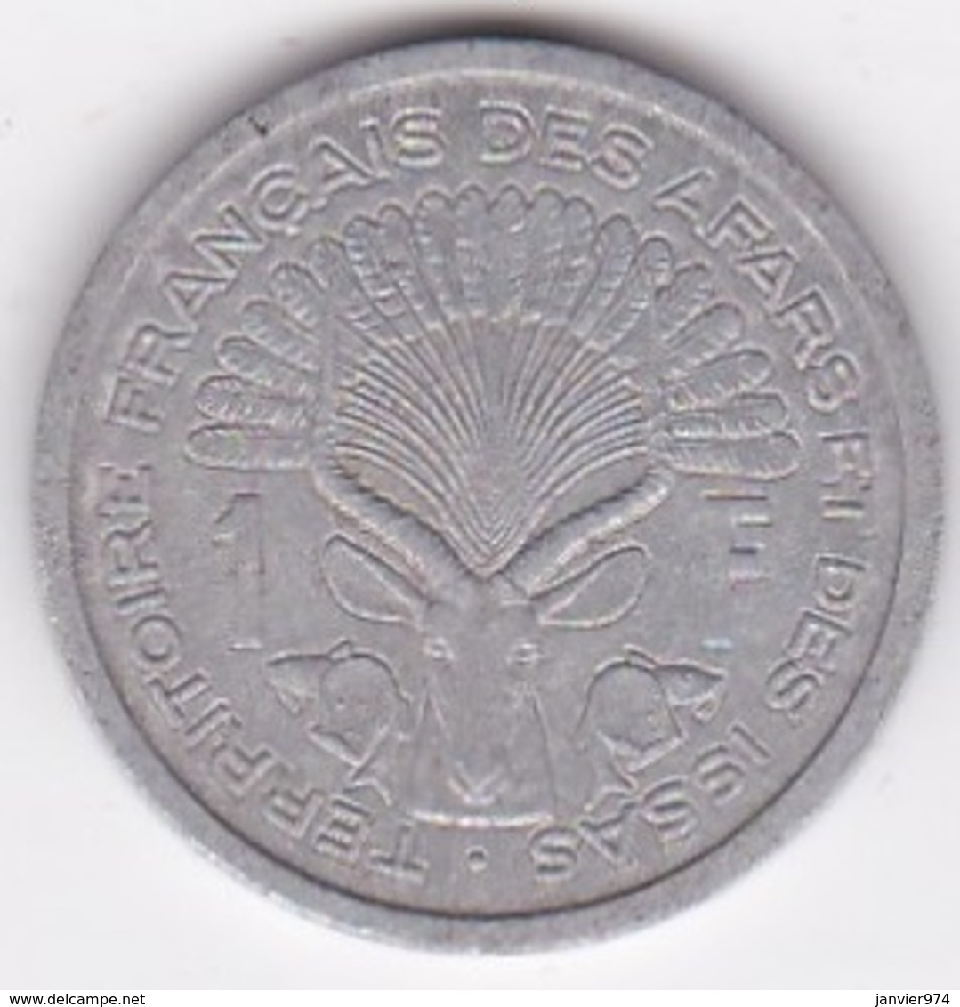 TERRITOIRE FRANCAIS DES AFARS ET DES ISSAS. 1 FRANC 1971. Aluminium - Djibouti