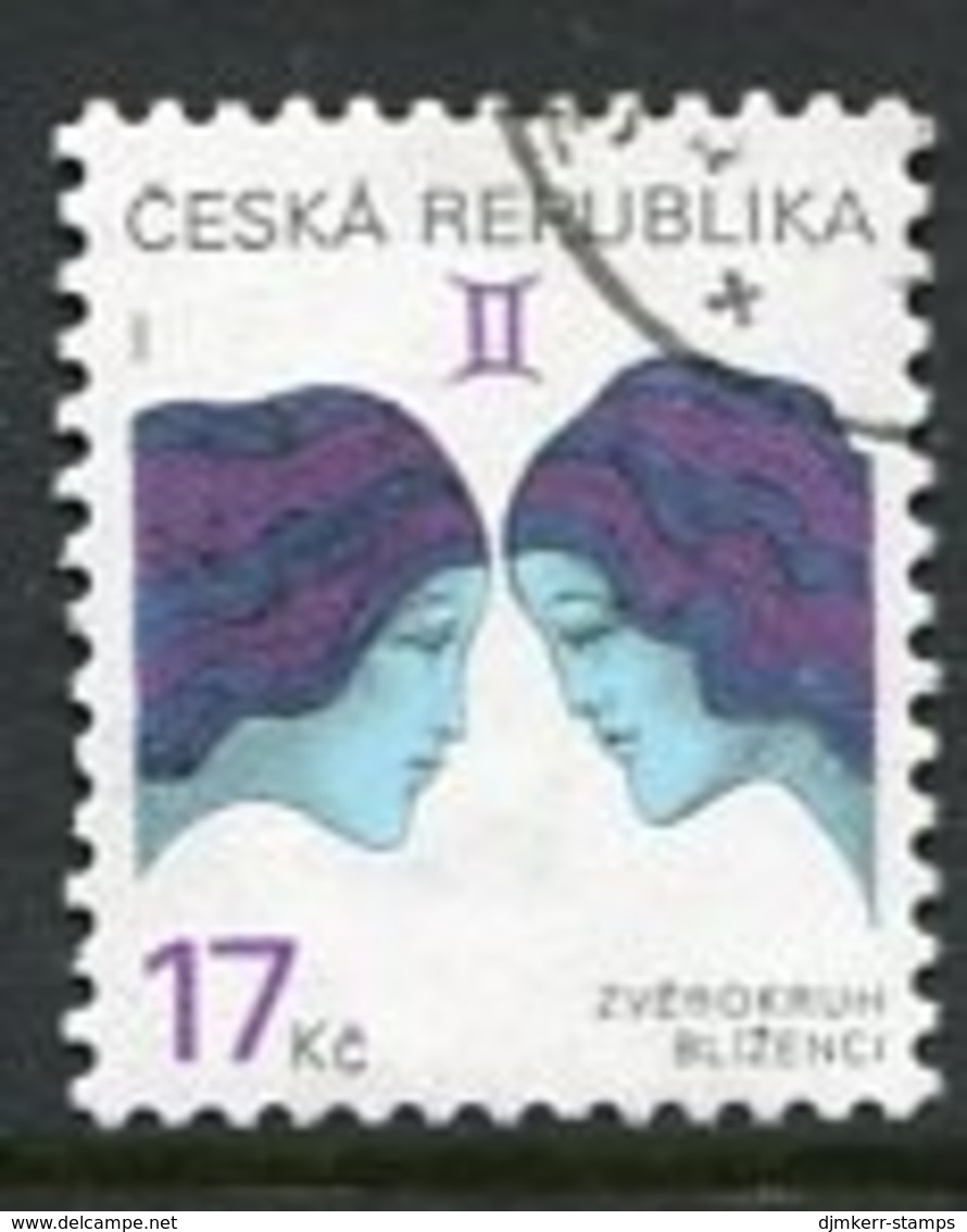 CZECH REPUBLIC 2002 Zodiac Definitive 17 Kc Used .  Michel 329 - Gebraucht