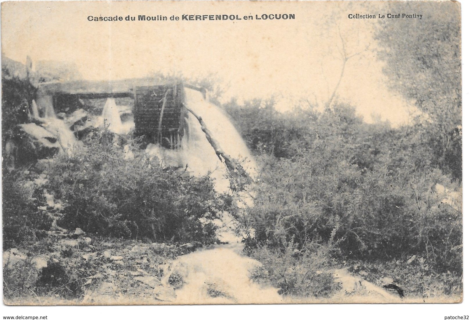 Morbihan...cascade Du Moulin De Kerfendol En Locon...191!.. - Sonstige & Ohne Zuordnung