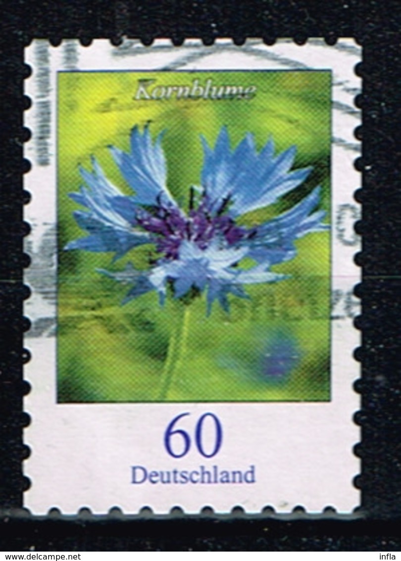 Bund 2019,Michel# 3481 O Blumen: Kornblume, Selbstklebend - Gebraucht
