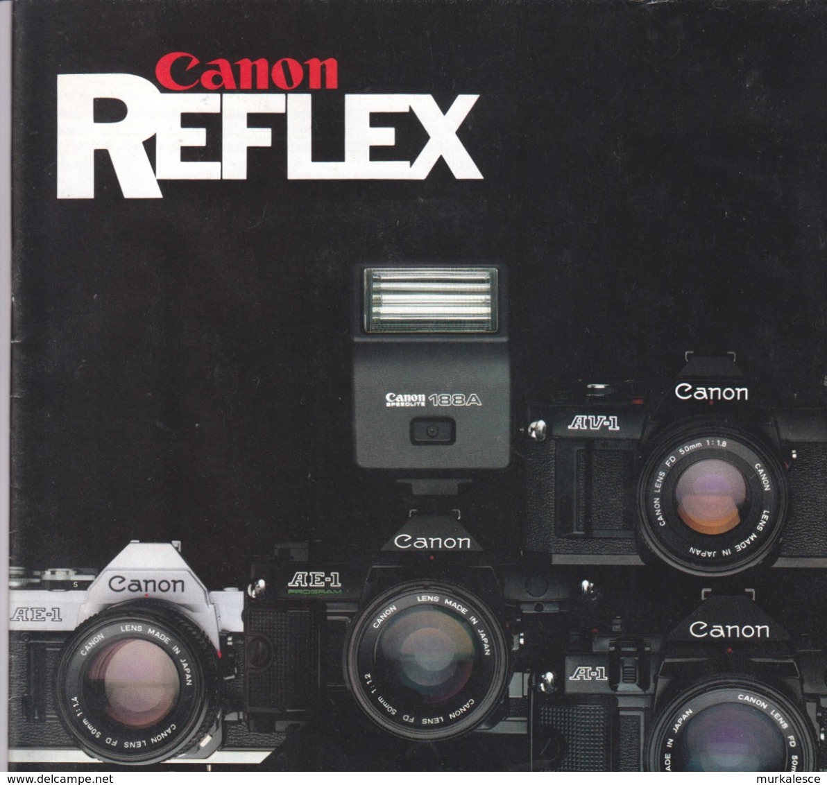 4910  CANON   REFLEX     PROSPEKT  1982 - Matériel & Accessoires