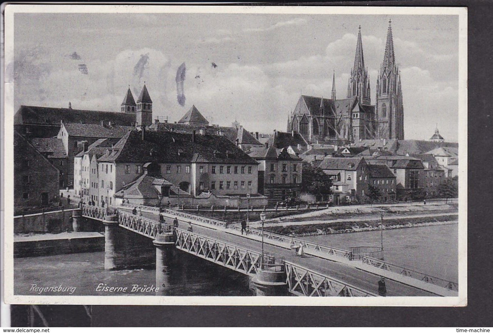 Regensburg Eiserne Brücke 1936 - Regensburg