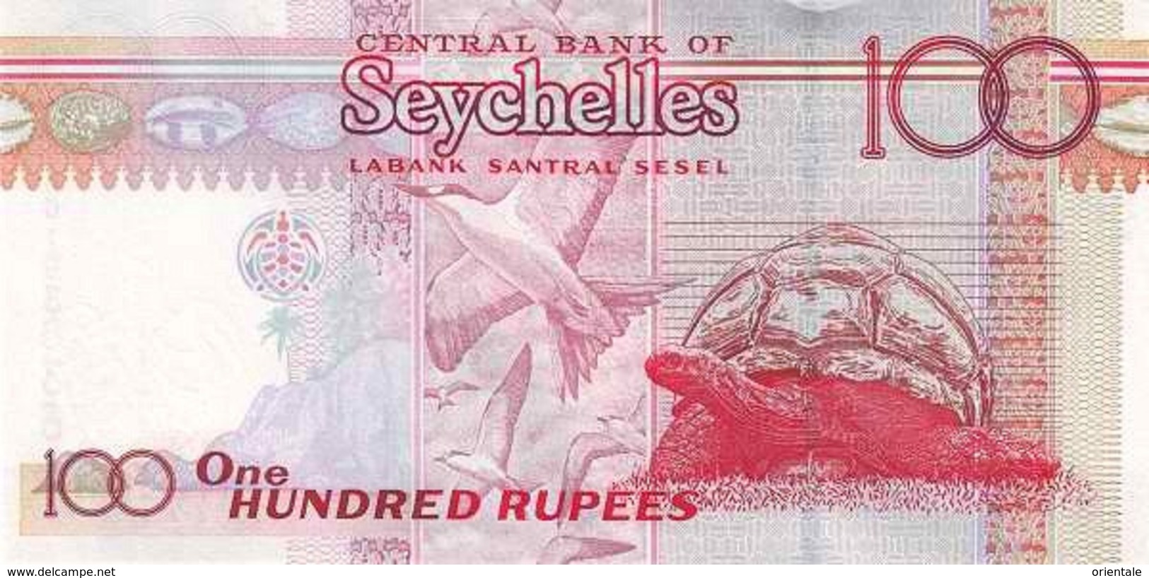 SEYCHELLES P. 40c 100 R 2008 UNC - Seychelles