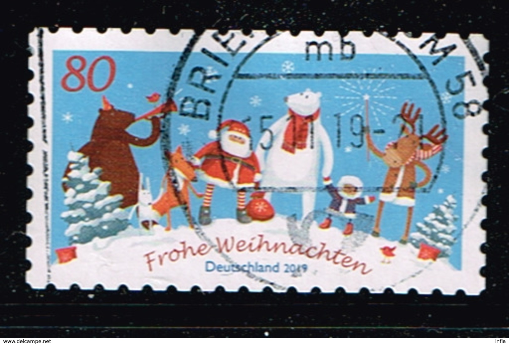 Bund 2019,Michel# 3504 O Weihnachten Mit Freunden - Usati