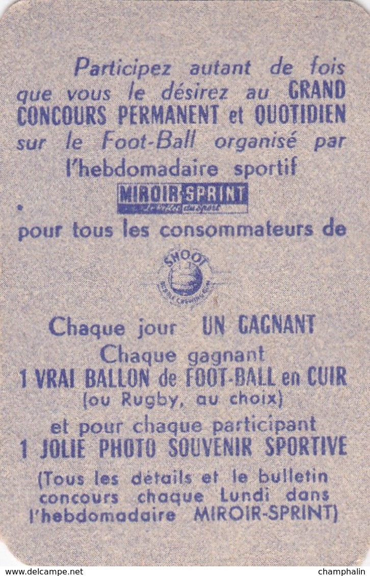 Carte Foot-ball Shoot Miroir-Sprint - Ecusson Club France - N°94 Football-Club De Grenoble - Trading Cards