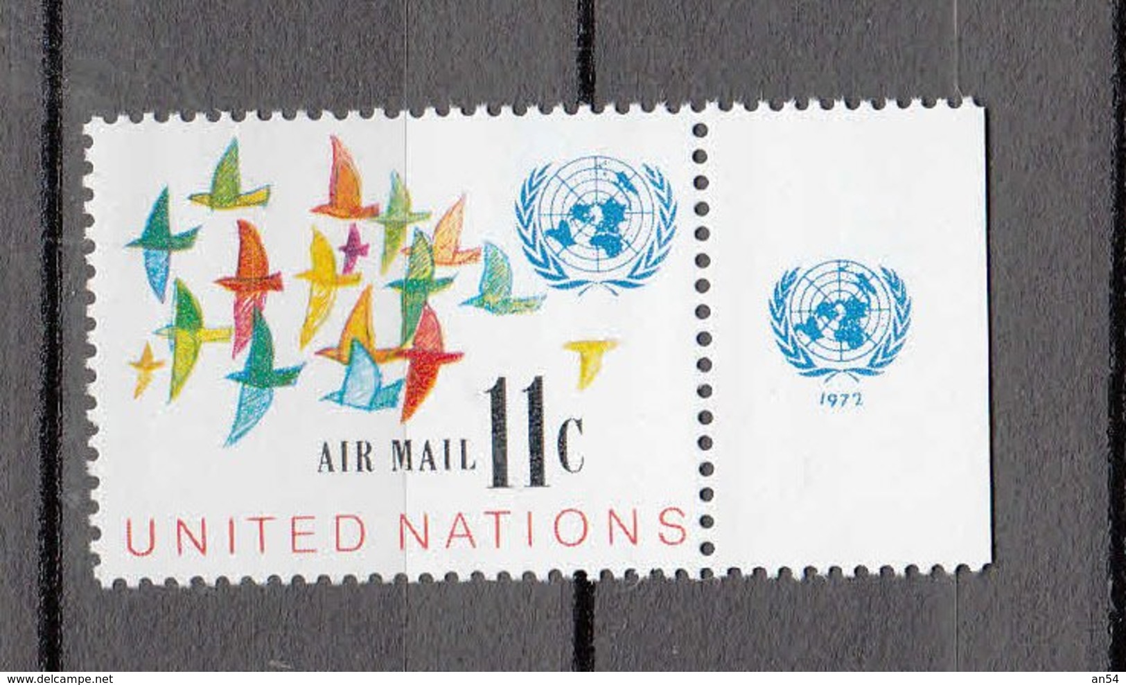 NATIONS  UNIES  NEW-YORK    1972  PA     N° 16     NEUF**   CATALOGUE YVERT&TELLIER - Airmail