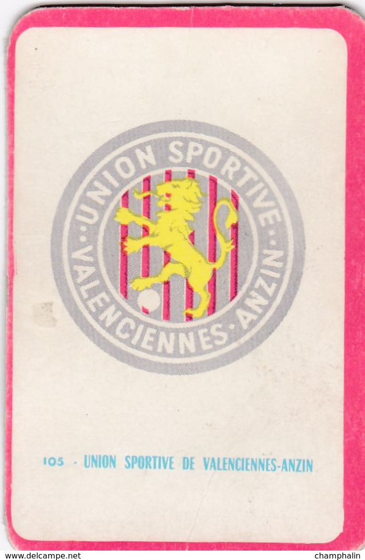 Carte Foot-ball Shoot Miroir-Sprint - Ecusson Club France - N°105 Union Sportive De Valenciennes-Anzin - Trading Cards