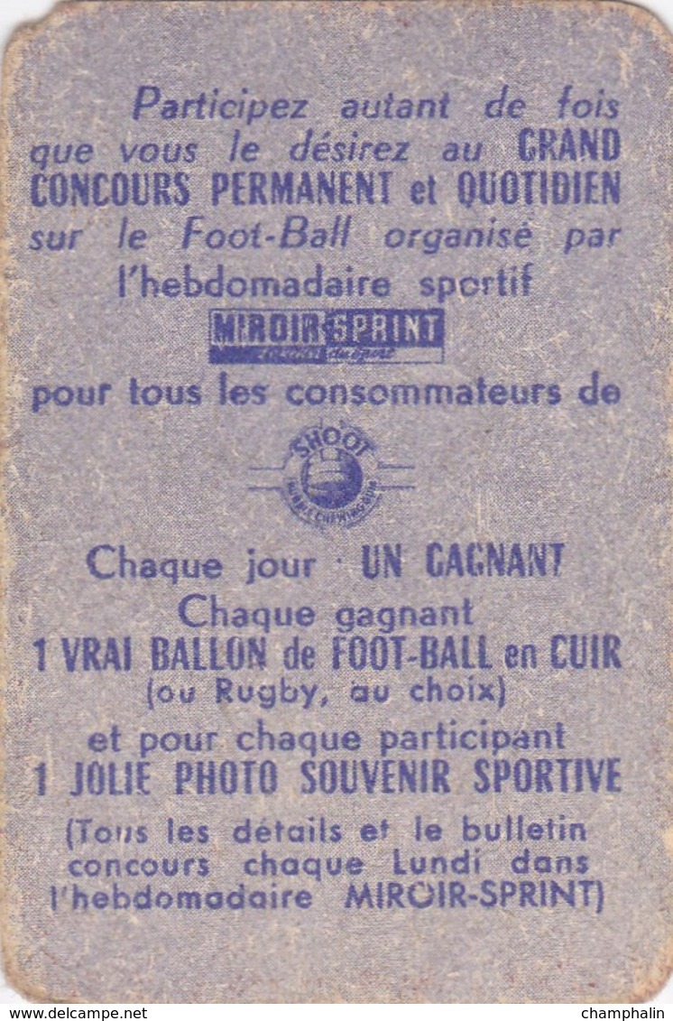 Carte Foot-ball Shoot Miroir-Sprint - Ecusson Club France - N°122 Stade Olympique Montpelliérain - Trading Cards