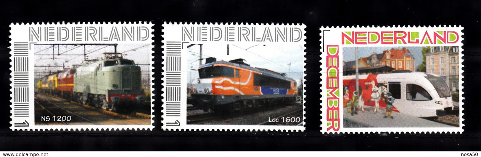 Trein, Train, Locomotive, Eisenbahn  Nederland : NS1200 + LOc 1600 + Sinterklaas Bij Veolia - Trains
