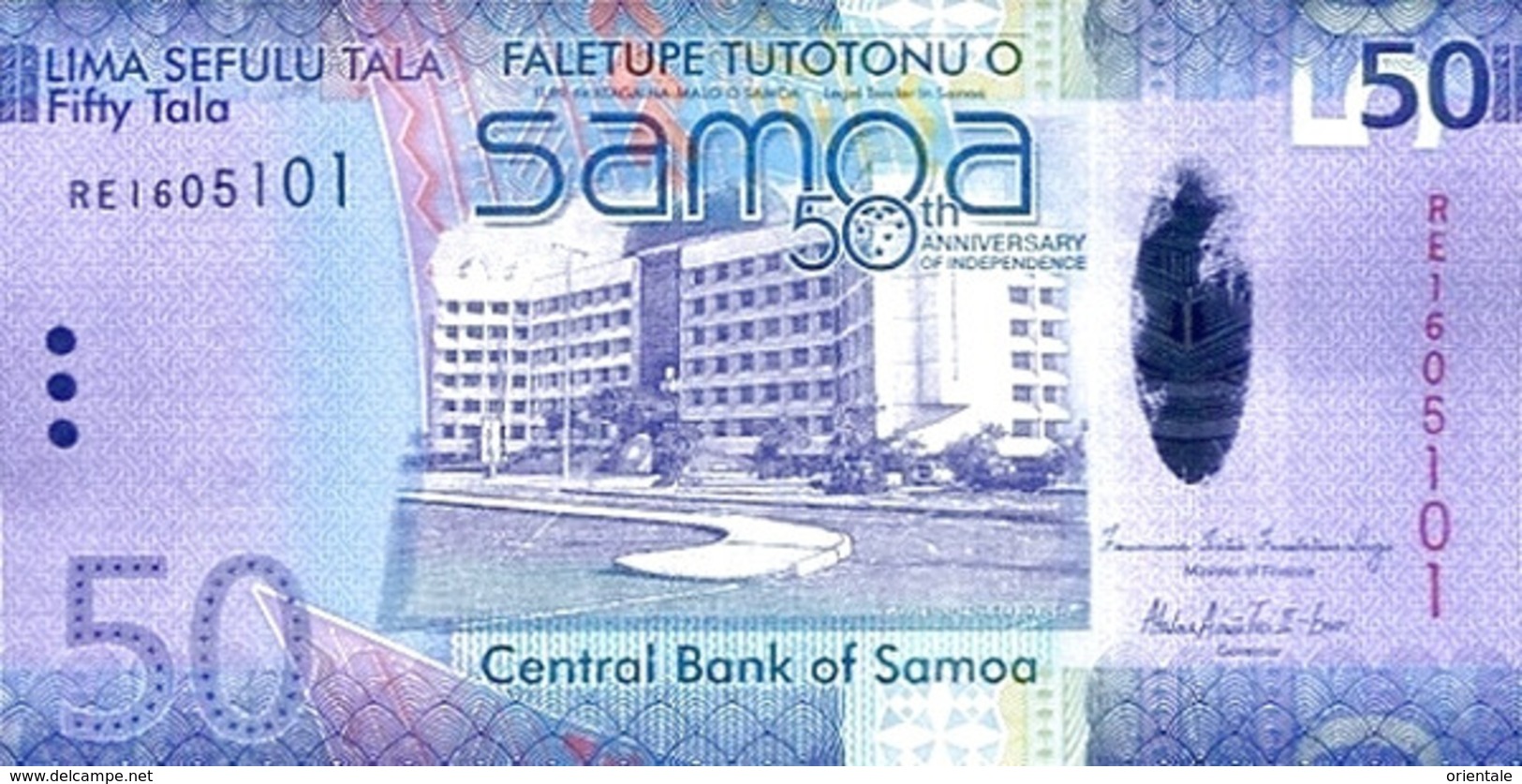 SAMOA P. 42 50 T 2012 UNC - Samoa