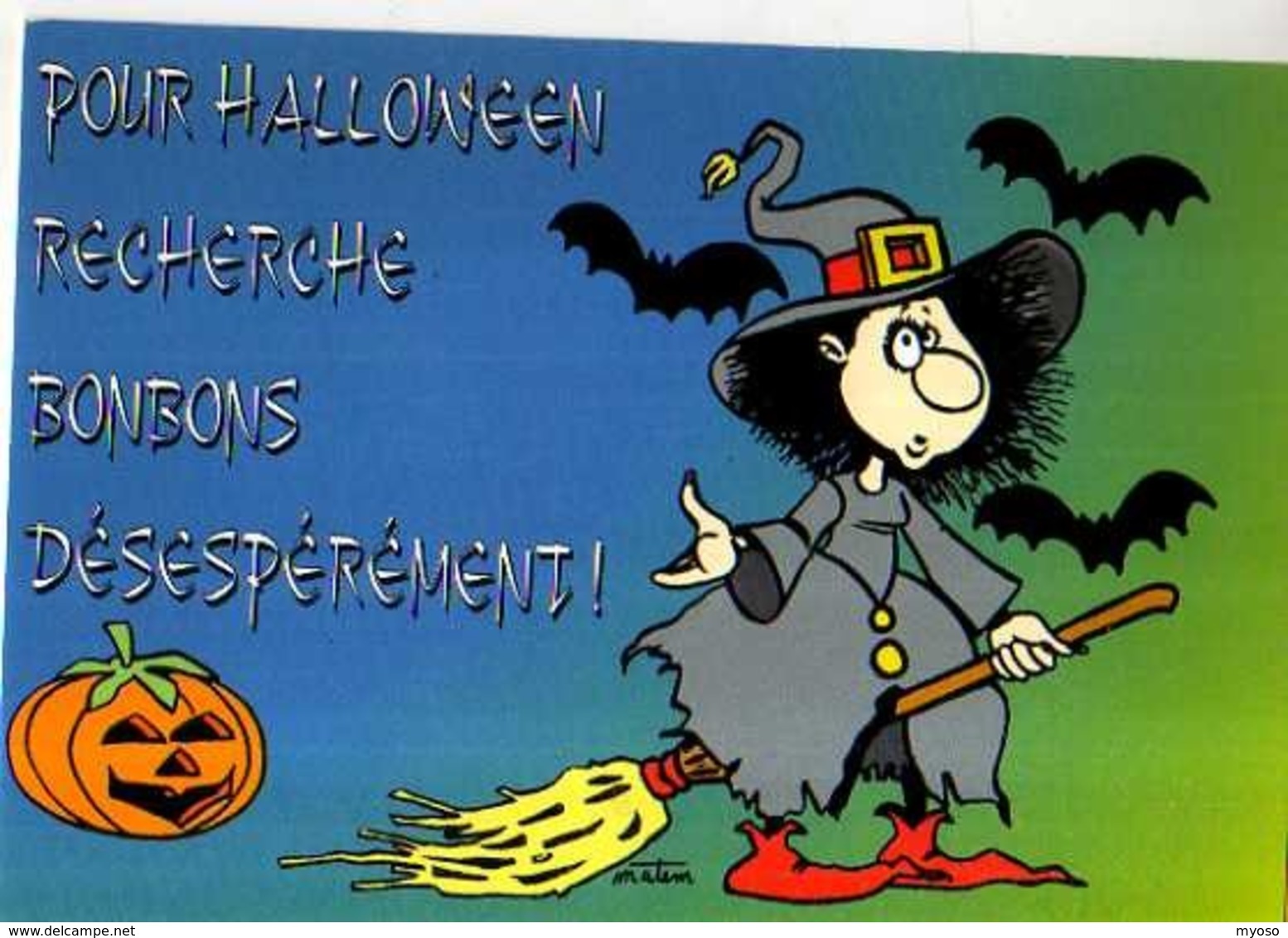 Collection Halloween,Recherche Bonbons Deseperement,sorciere,citrouille,balai,chauve Souris,illustrateur Matem - Halloween