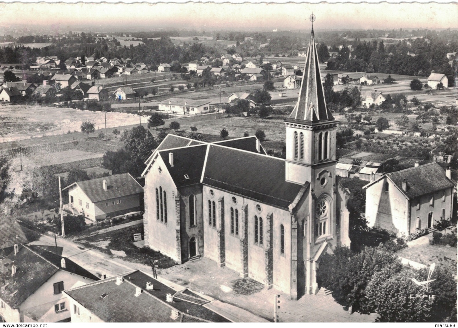 Gaillard- L'église ** Belle Carte Dentelée De 196x **  Ed. Lapie N° 3 - Autres & Non Classés